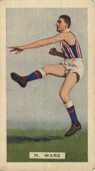 1935 Hoadley's League Footballers #86 Norman Ware Front